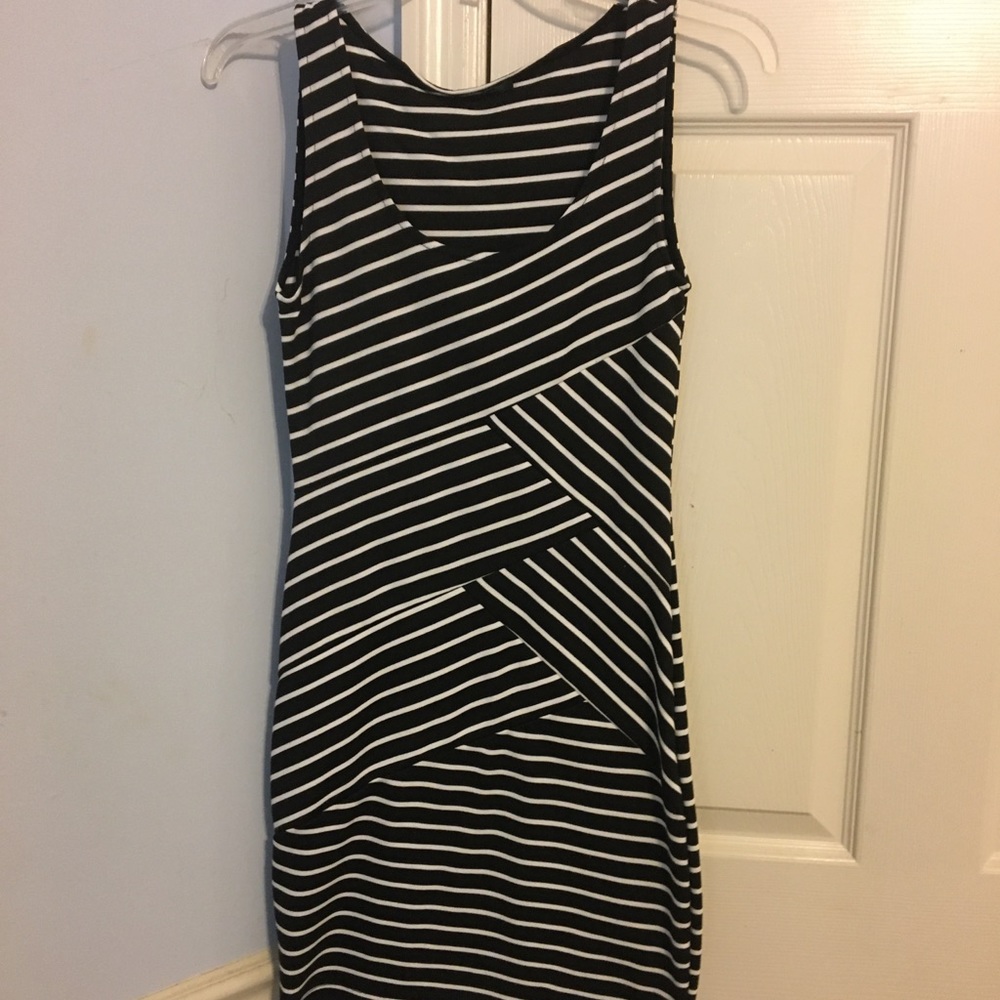 Striped mini dress